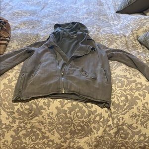 Gray free people jacket